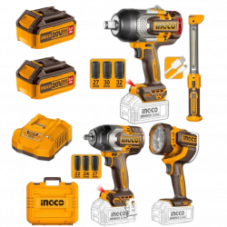 20v Ps+c/l Combo I/wrenchs Lamps 4pcss Kit