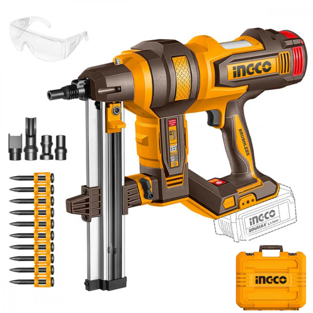 20v Ps+c/l B/l Concrete Nailer 15-40mm