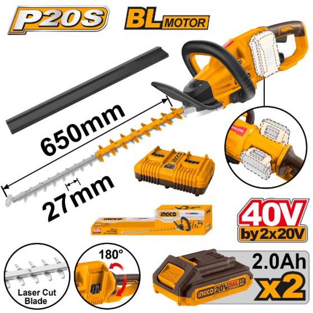 20v Ps+c/l 40v Hedge Trimmer Kit