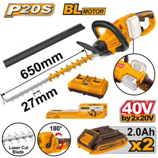 20v Ps+ C/l 40v Hedge Trimmer Kit