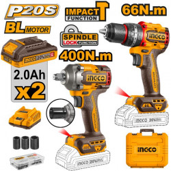 20v Ps+ C/l Impact Drill/wrench Combo Kit 2pcs