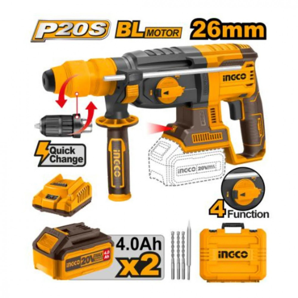 20v Ps+c/l Rotary Hammer Kit