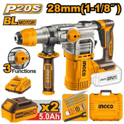 20v Ps+ C/l R/ham Drill B/l+acc 6pc Bmc Kit 2bat