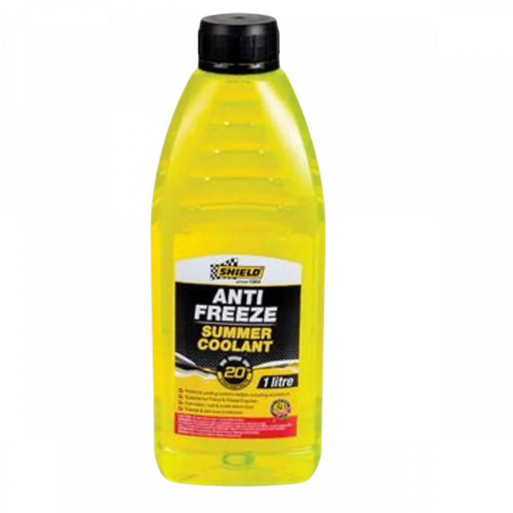 ANTI FREEZE S/COOLANT 1L YEL 20% SHIELD
