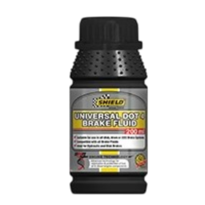 BRAKE FLUID DOT4+ 200ML SHIELD