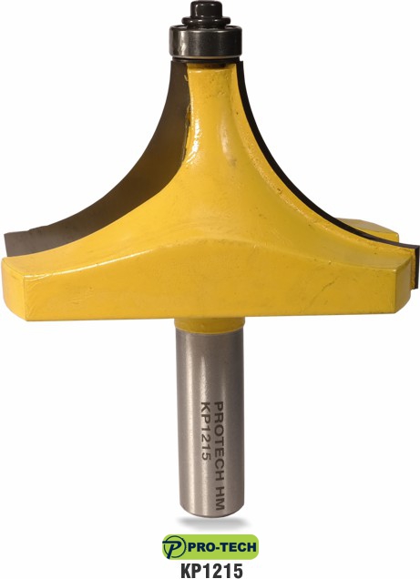 Corner round or round-over router bit sample